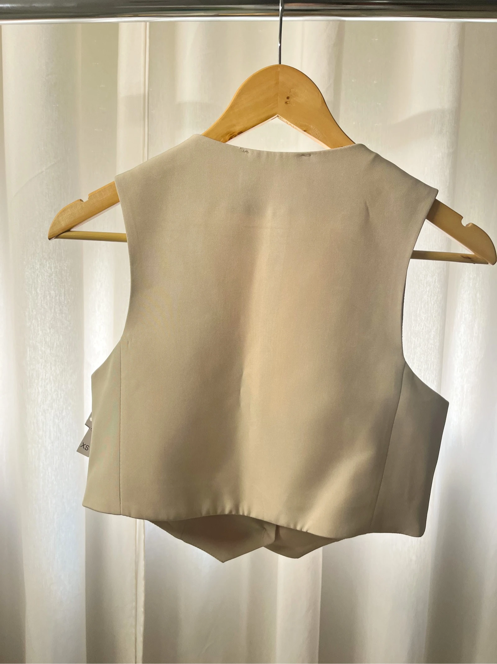 Beige kleurige snit vest – photo 2